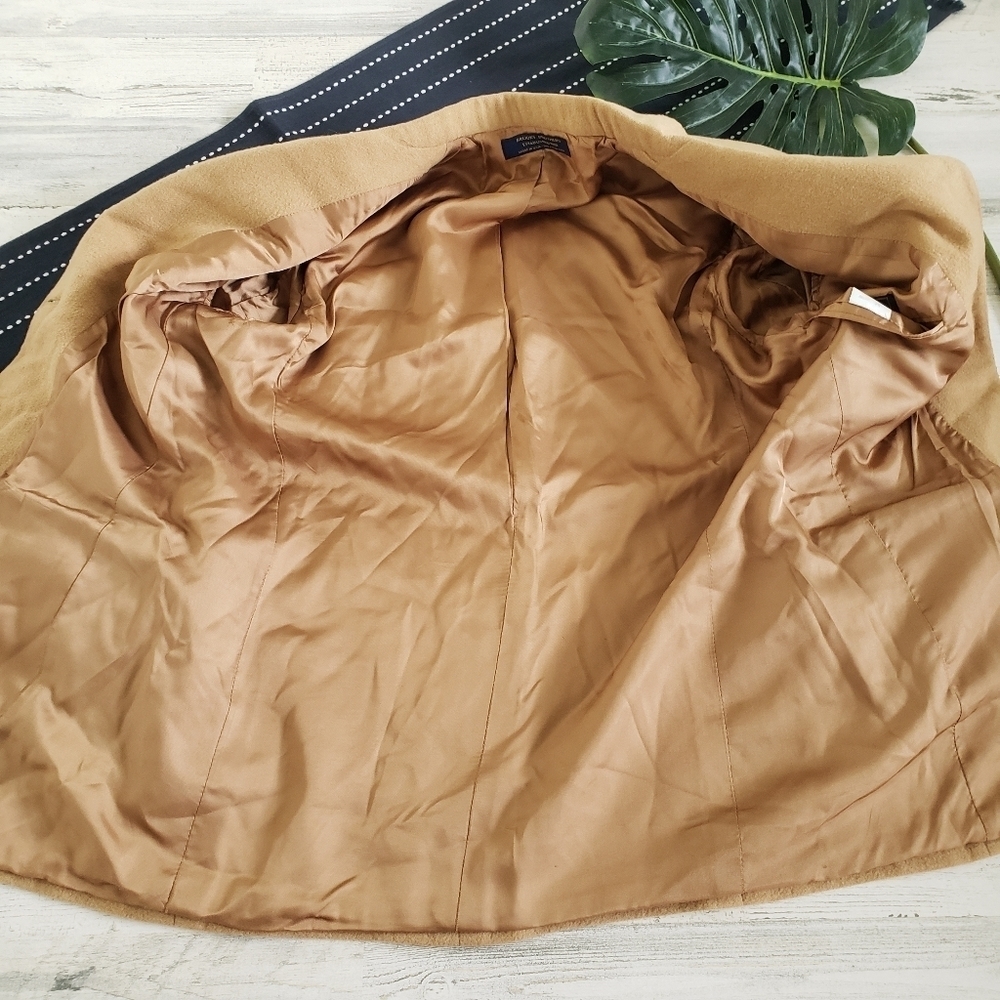 Brooks Brothers| Vintage Camelhair Blazer Tan Size 8 - Picture 4 of 13